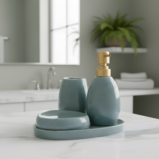 Ceramic Bathroom Set 4 Pcs